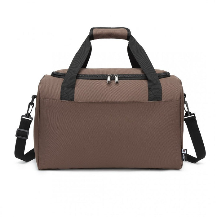 Structured Travel Duffle Bag – Brown