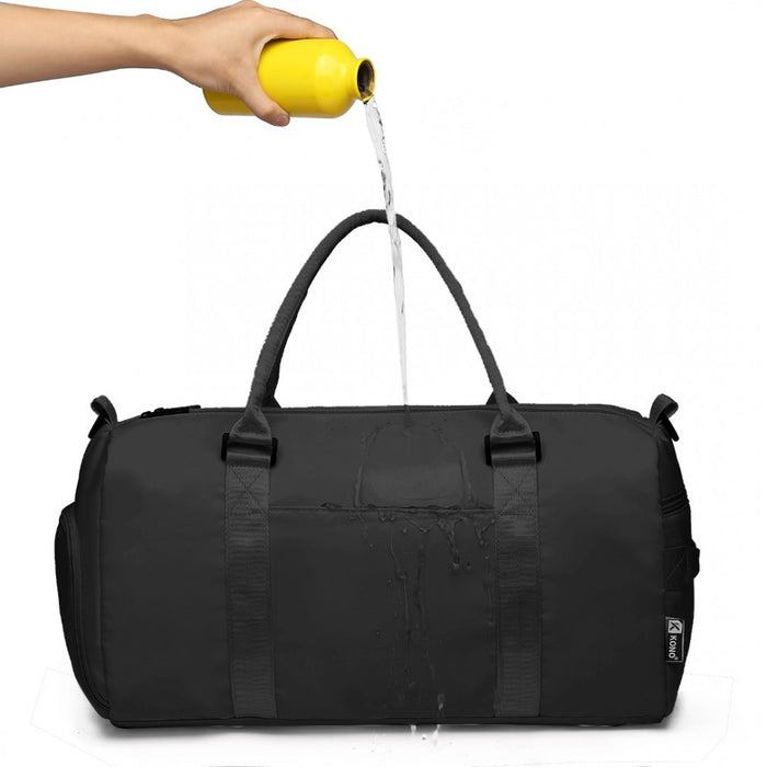 Multi Waterproof Gym Bag Carry-On Weekend Bag – Black