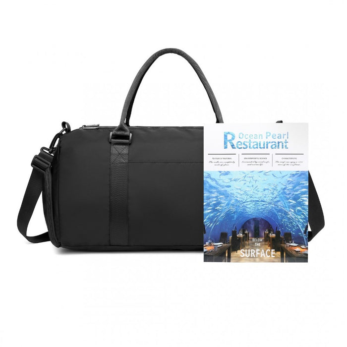 Multi Waterproof Gym Bag Carry-On Weekend Bag – Black