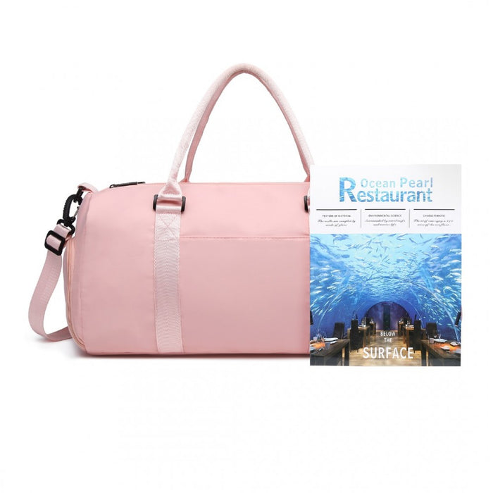 Multi Waterproof Gym Bag Carry-On Weekend Bag – Pink