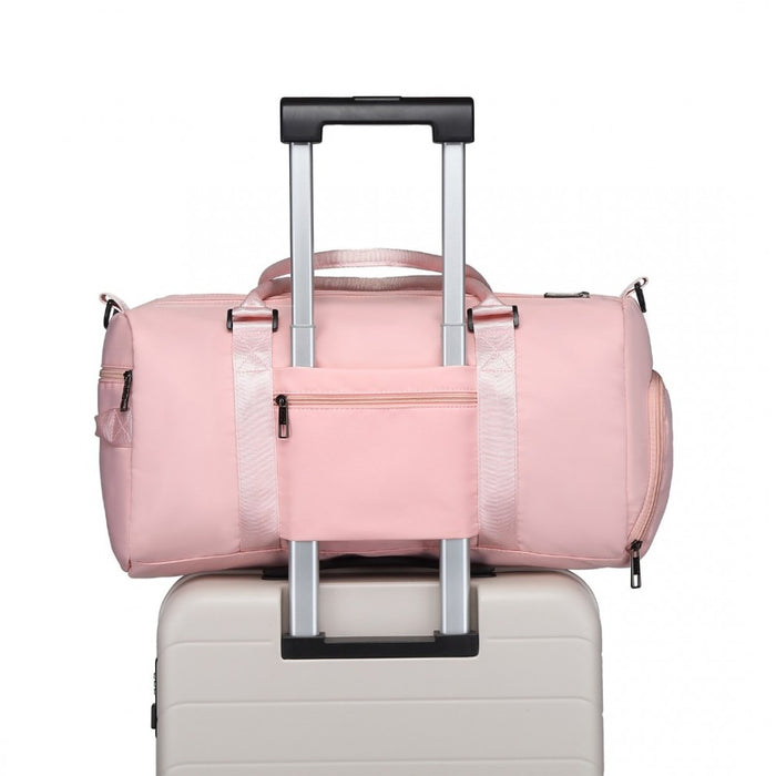 Multi Waterproof Gym Bag Carry-On Weekend Bag – Pink