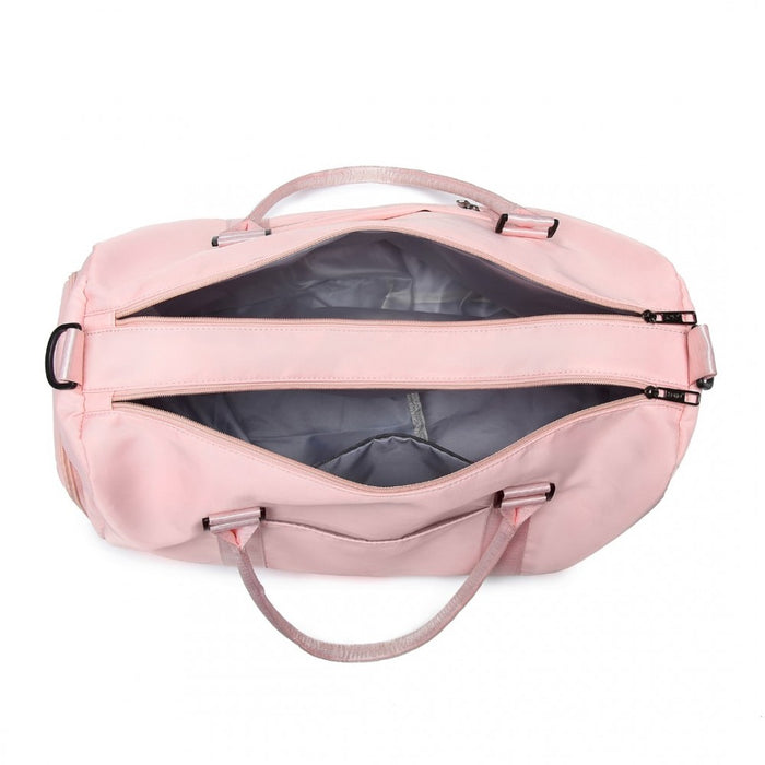 Multi Waterproof Gym Bag Carry-On Weekend Bag – Pink