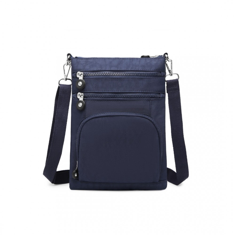 Casual Multi Pocket RFID Blocking Crossbody Bag – Navy