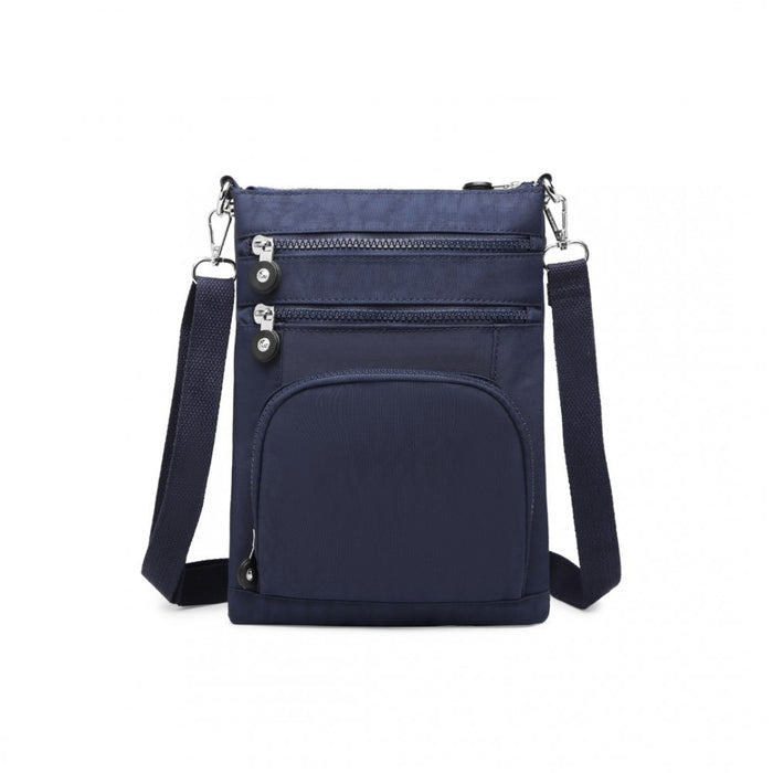 Casual Multi Pocket RFID Blocking Crossbody Bag – Navy