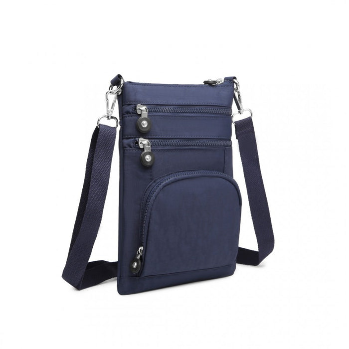 Casual Multi Pocket RFID Blocking Crossbody Bag – Navy