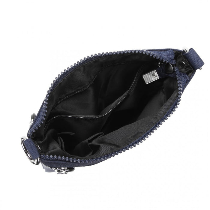 Casual Multi Pocket RFID Blocking Crossbody Bag – Navy
