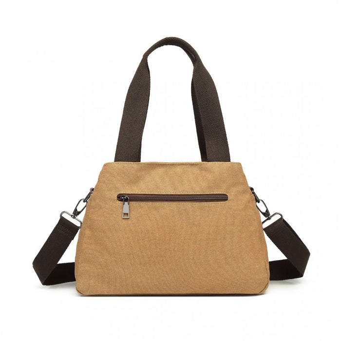 Canvas Crossbody Bag – Brown