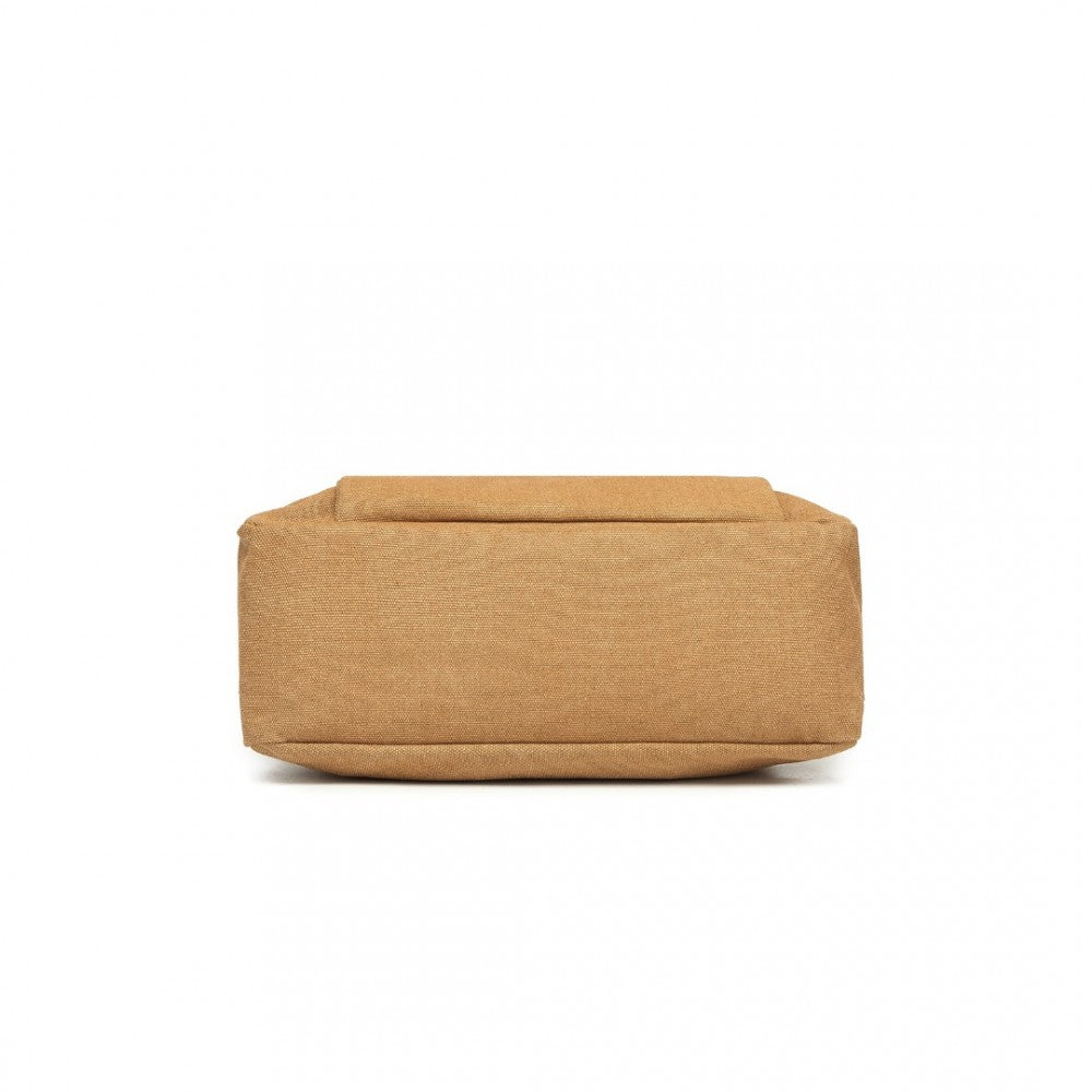 Canvas Crossbody Bag – Brown