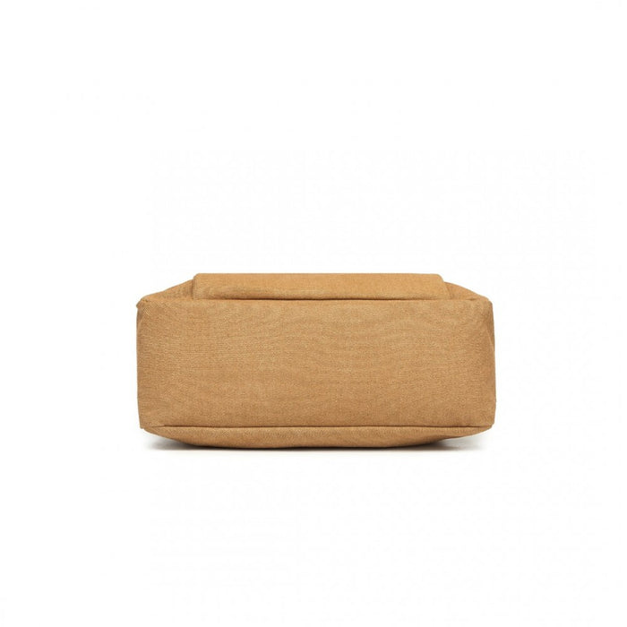 Canvas Crossbody Bag – Brown