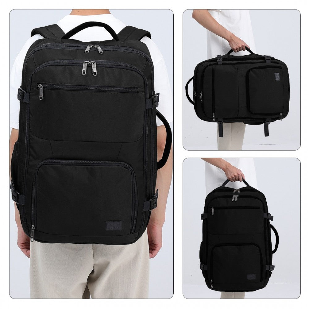 Portable Travel Backpack Cabin Luggage Bag – Black