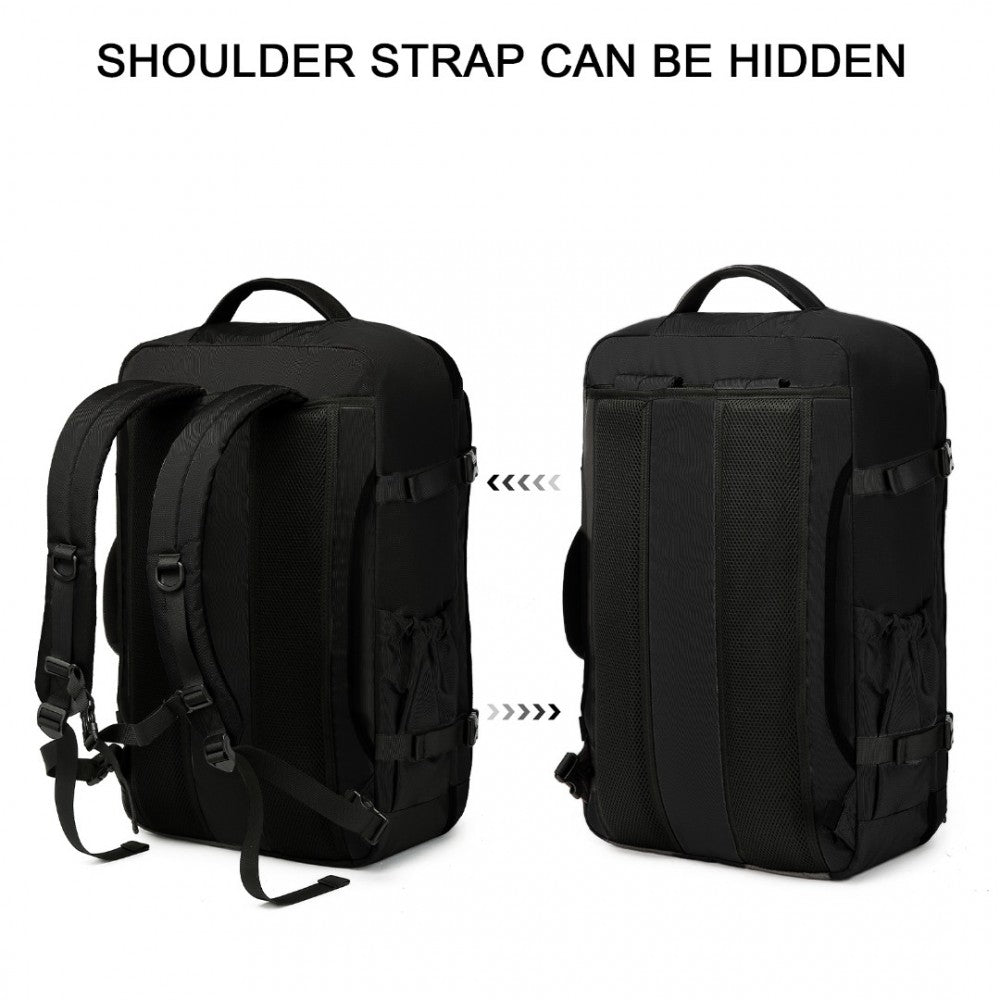 Portable Travel Backpack Cabin Luggage Bag – Black