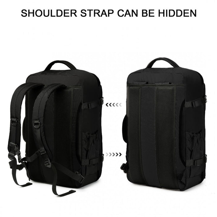 Portable Travel Backpack Cabin Luggage Bag – Black