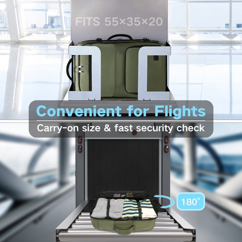 Portable Travel Backpack Cabin Luggage Bag – Green