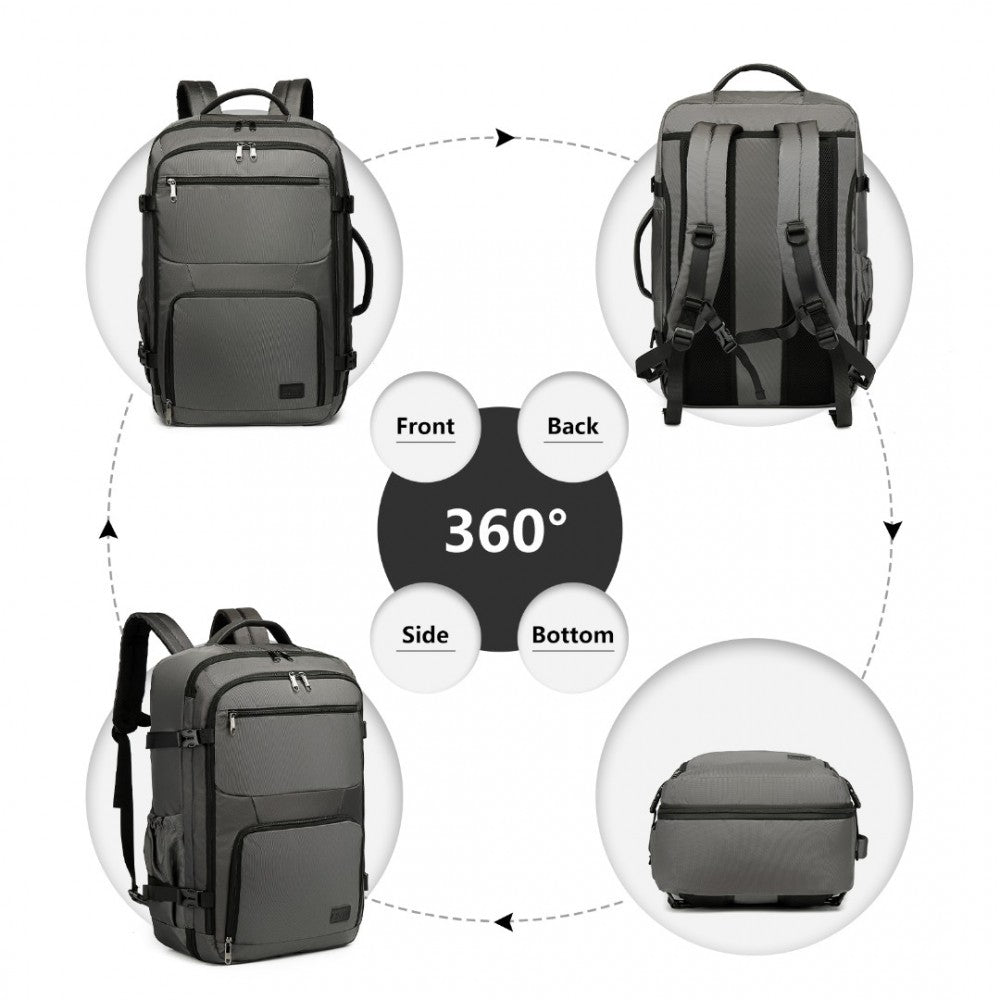 Portable Travel Backpack Cabin Luggage Bag – Grey