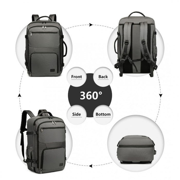 Portable Travel Backpack Cabin Luggage Bag – Grey