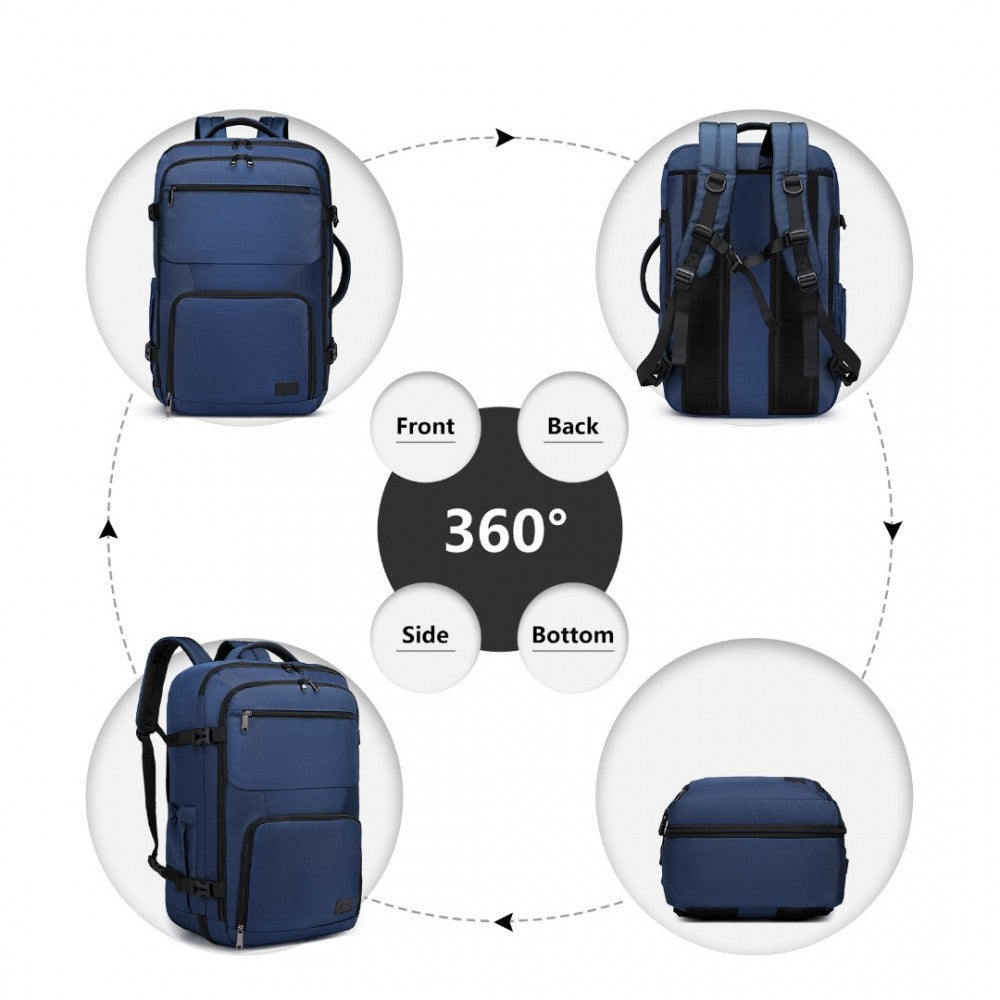 Portable Travel Backpack Cabin Luggage Bag – Navy