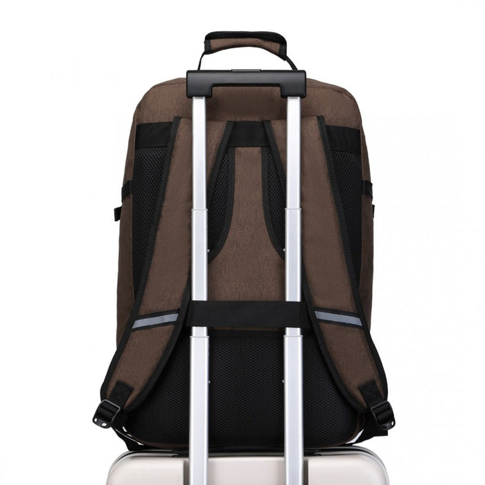 Lightweight Cabin Bag Travel Business Backpack – EM2231L – Brown