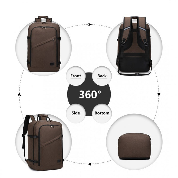 Lightweight Cabin Bag Travel Business Backpack – EM2231L – Brown