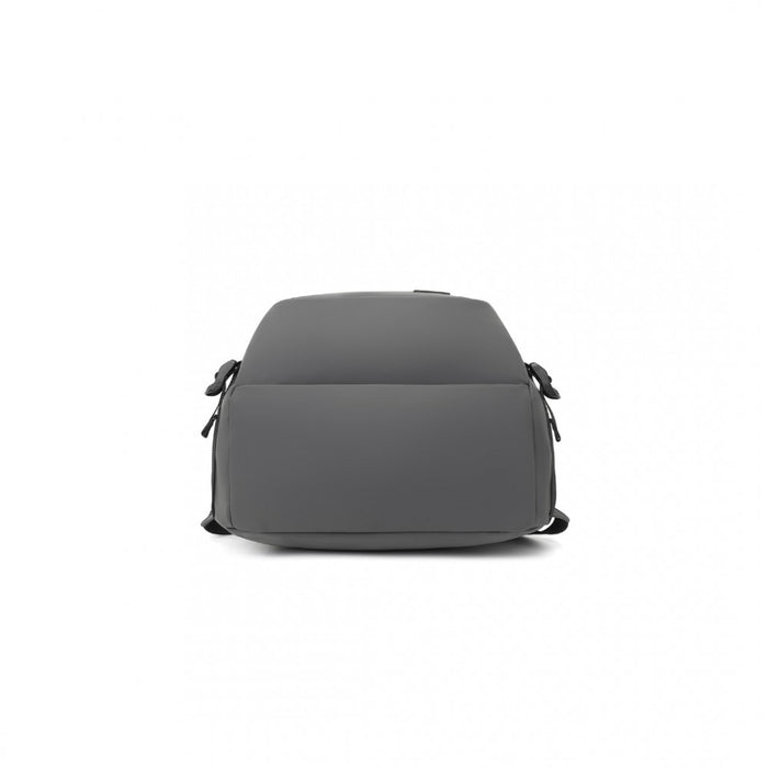 PVC Coated Water-Resistant Tech Backpack with USB Charging Port – Grey