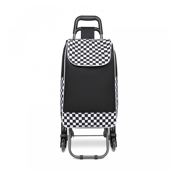 6 Wheel Push Shopping Trolley – EQ2043 – Black