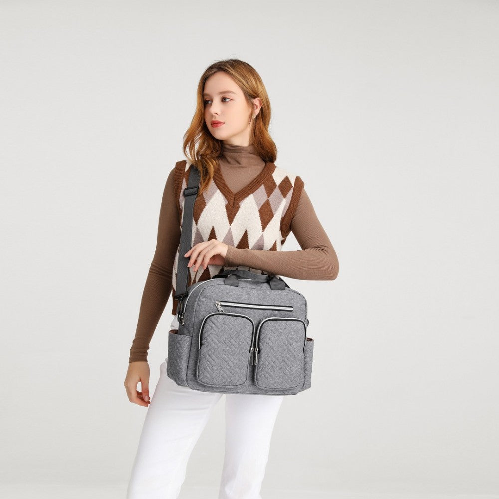 Functional Changing Tote Bag – Grey