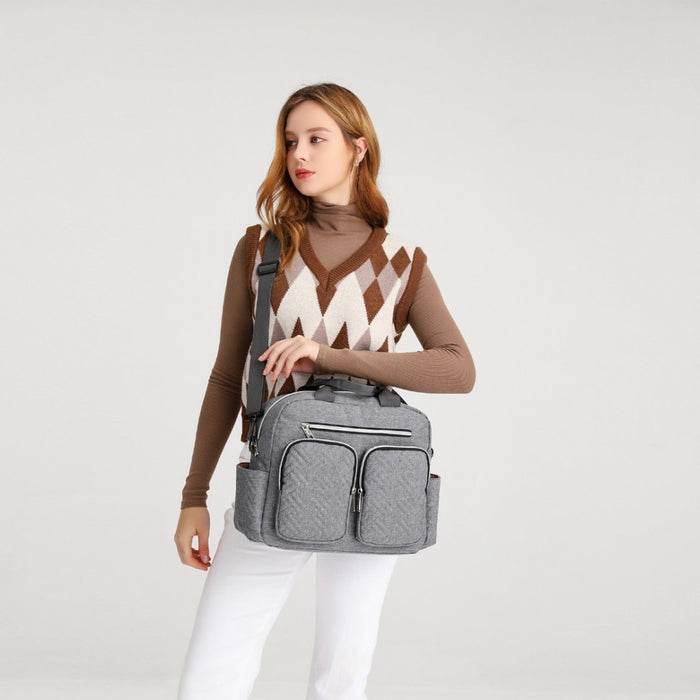 Functional Changing Tote Bag – Grey