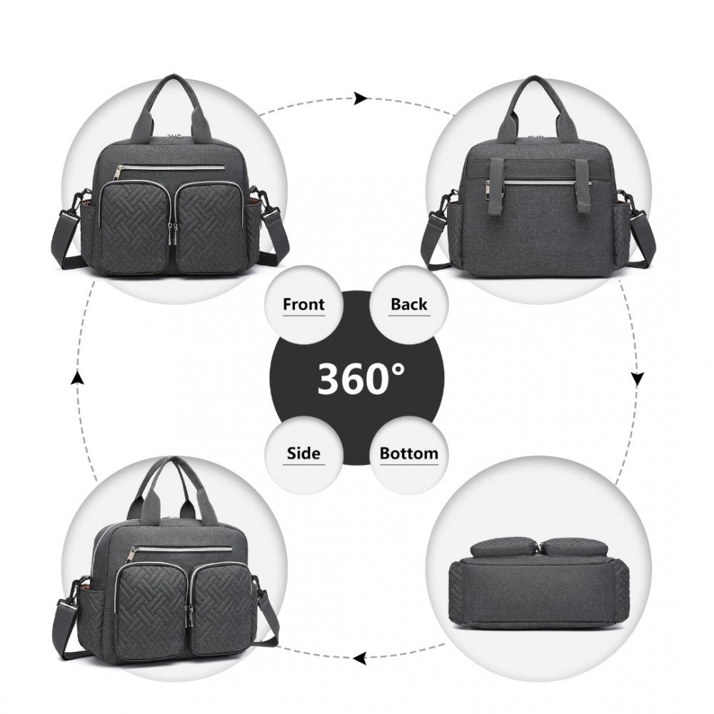 Functional Changing Tote Bag – Dark Grey