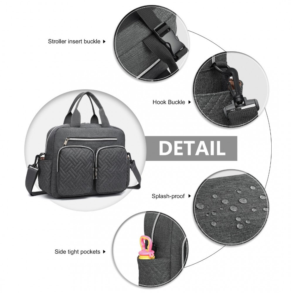 Functional Changing Tote Bag – Dark Grey