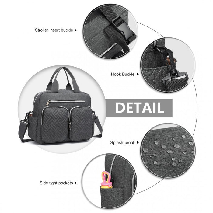 Functional Changing Tote Bag – Dark Grey