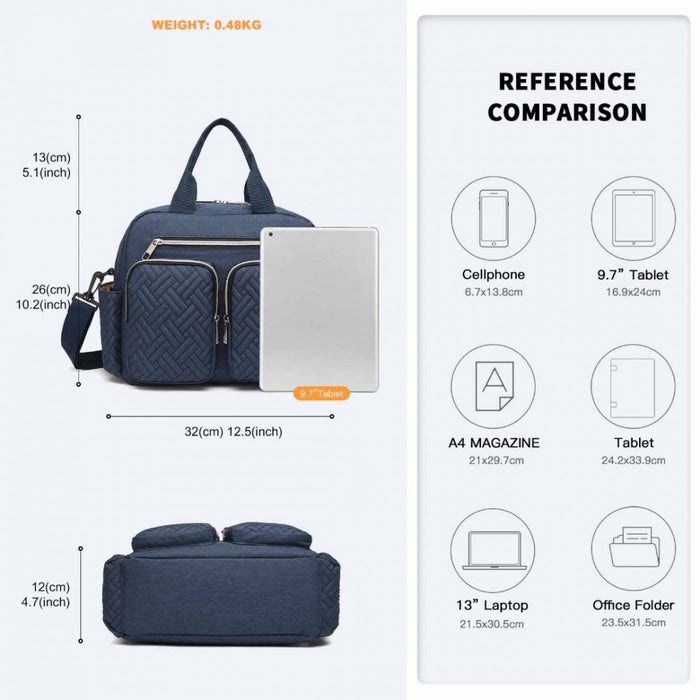 Functional Changing Tote Bag – Navy