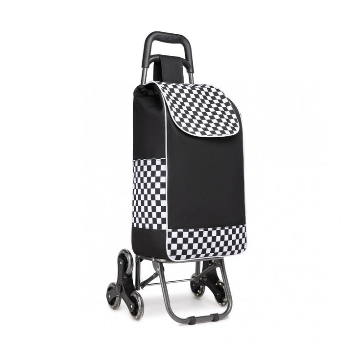 6 Wheel Push Shopping Trolley – EQ2259 – Black