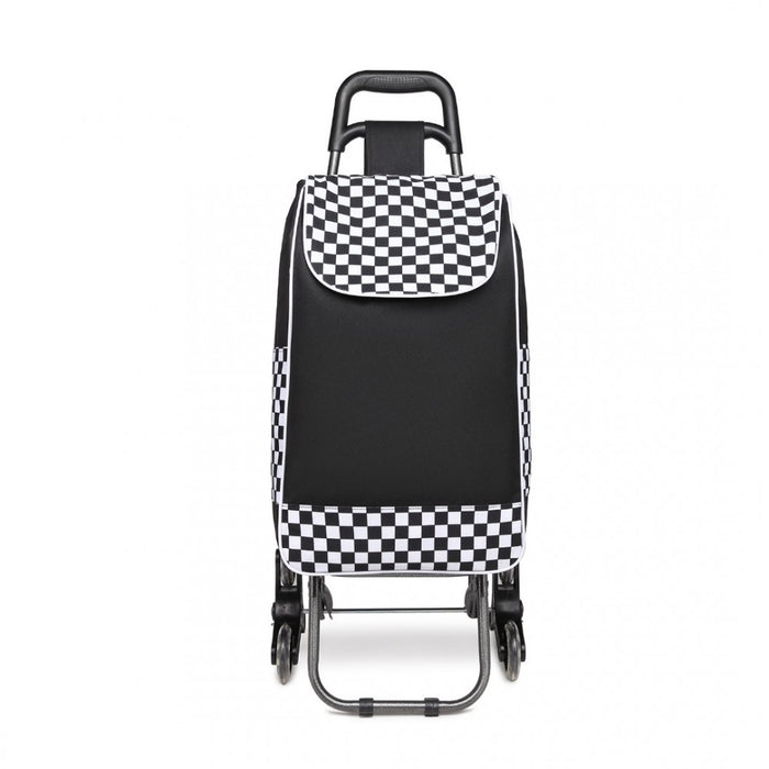 6 Wheel Push Shopping Trolley – EQ2259 – Black