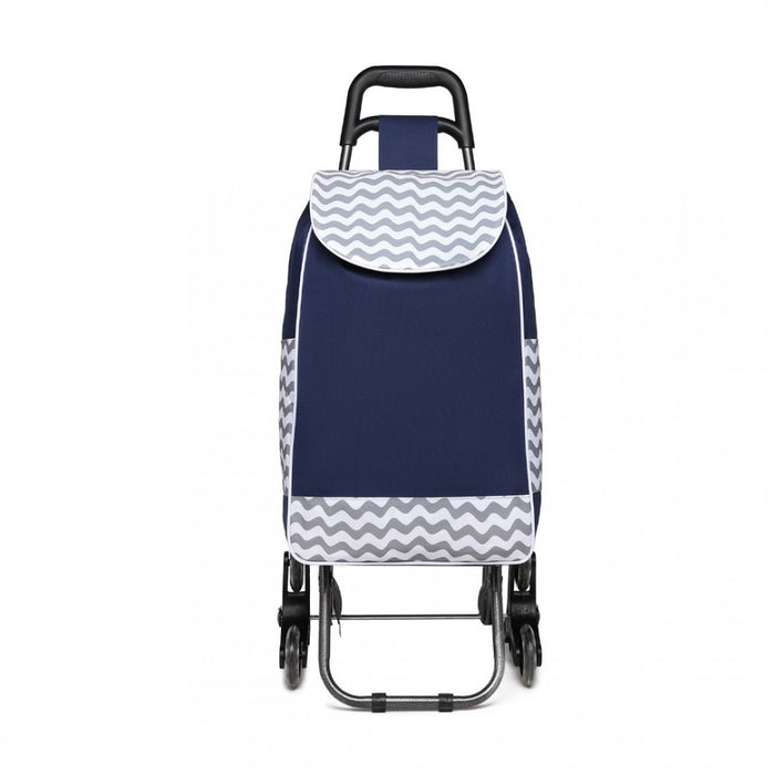 6 Wheel Push Shopping Trolley – EQ2259 – Navy