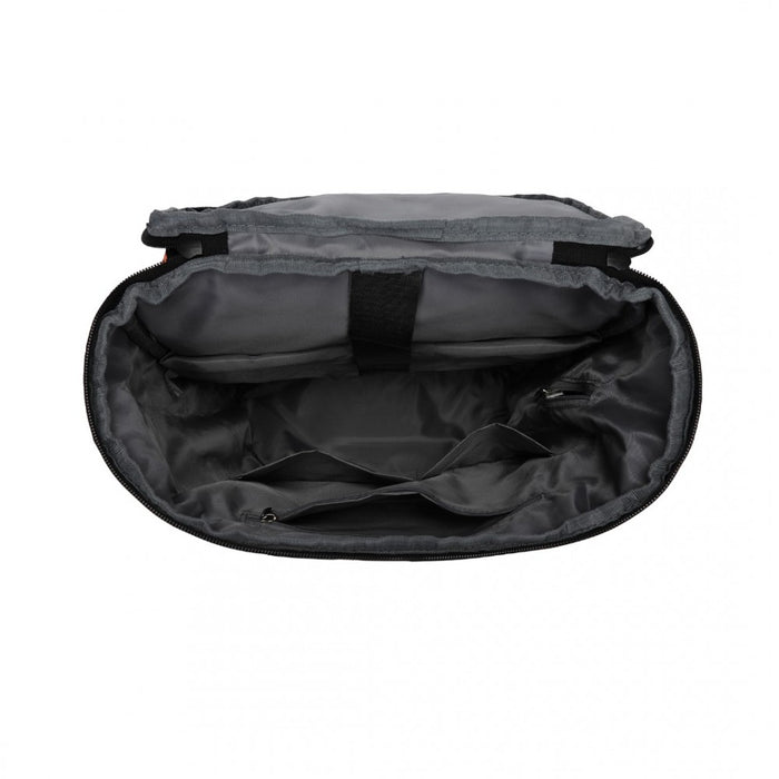 Advanced Leisure Backpack with Reflective Safety Features USB Charging and Dedicated Laptop Sleeve – Black