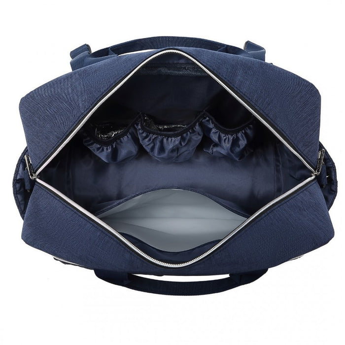 Nappy Changing Tote Bag with Built-In Changing Mat Thermal Insulation Waterproof Design – Navy