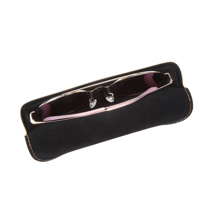 PU Leather Soft Sunglasses Case – Brown