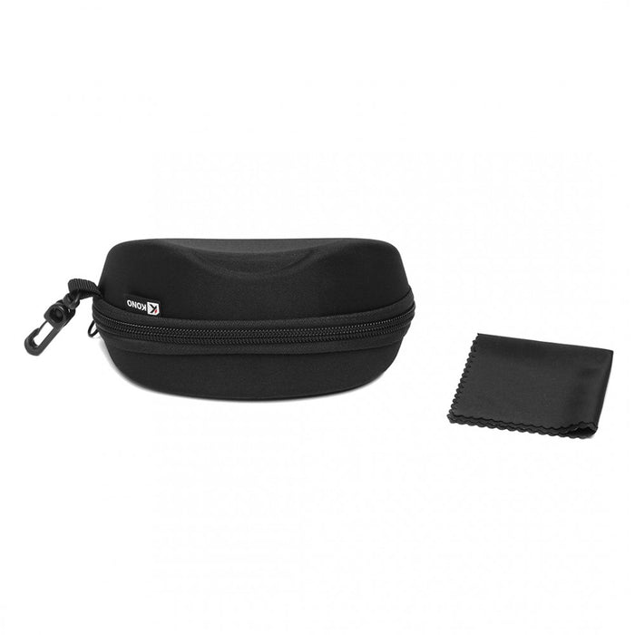 Hard Shell Zipper Sunglasses Case – Black