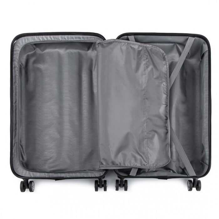 Lightweight Compact ABS Hard Shell Cabin Suitcase Travel Carry-On Luggage – 19-Inch – Black