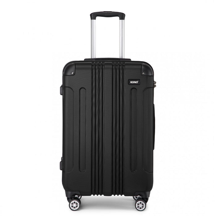 Lightweight Compact ABS Hard Shell Travel Luggage – 28-Inch – Black