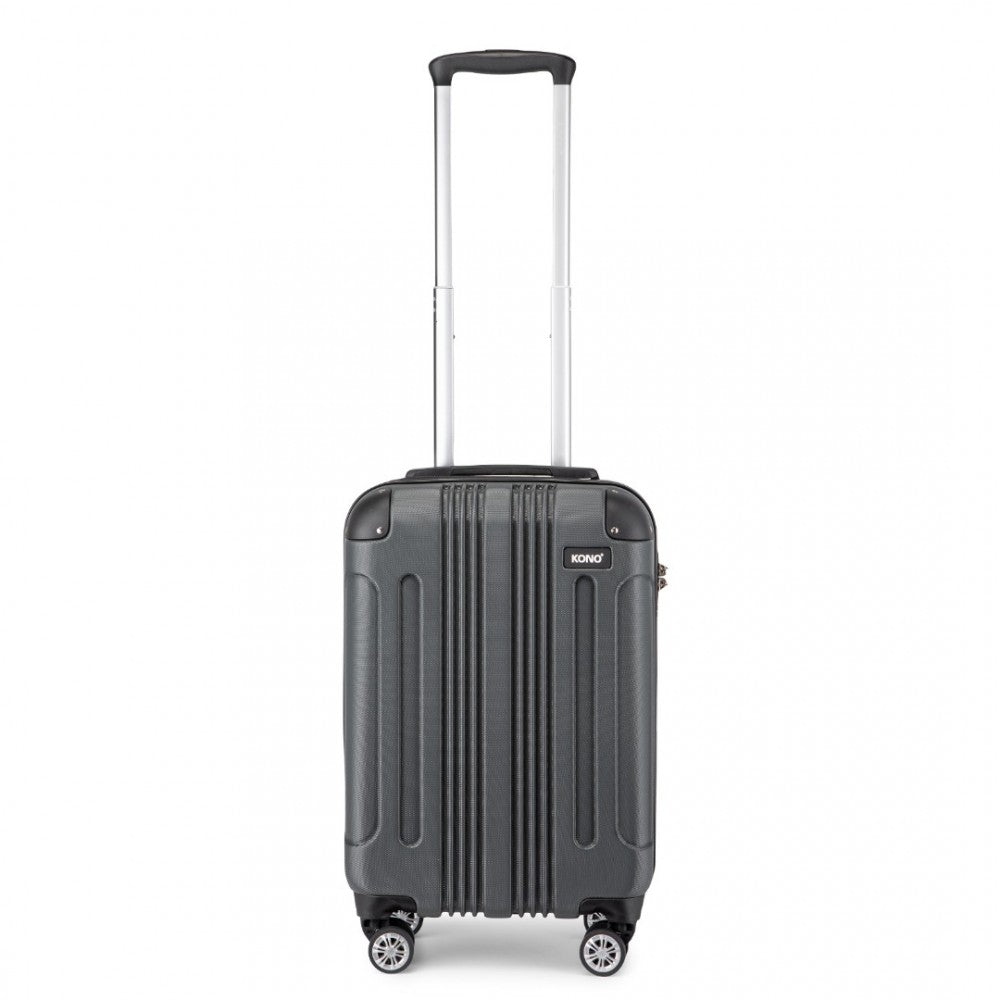Lightweight Compact ABS Hard Shell Cabin Suitcase Travel Carry-On Luggage – 19-Inch – Grey