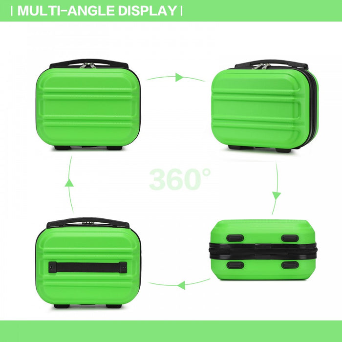 Lightweight ABS Hard Shell Vanity Case – 12-Inch – Green