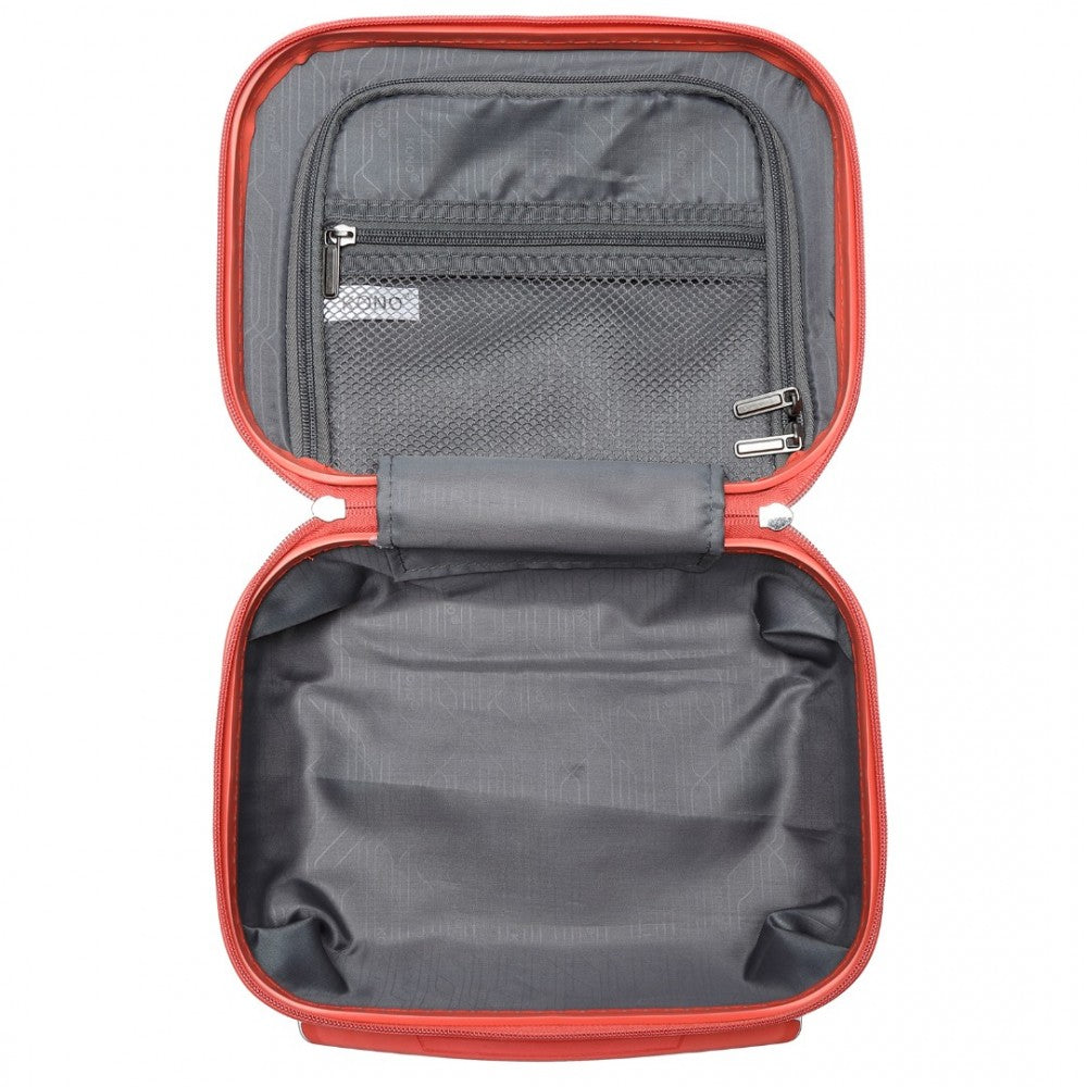 Lightweight ABS Hard Shell Vanity Case – 12-Inch – Coral