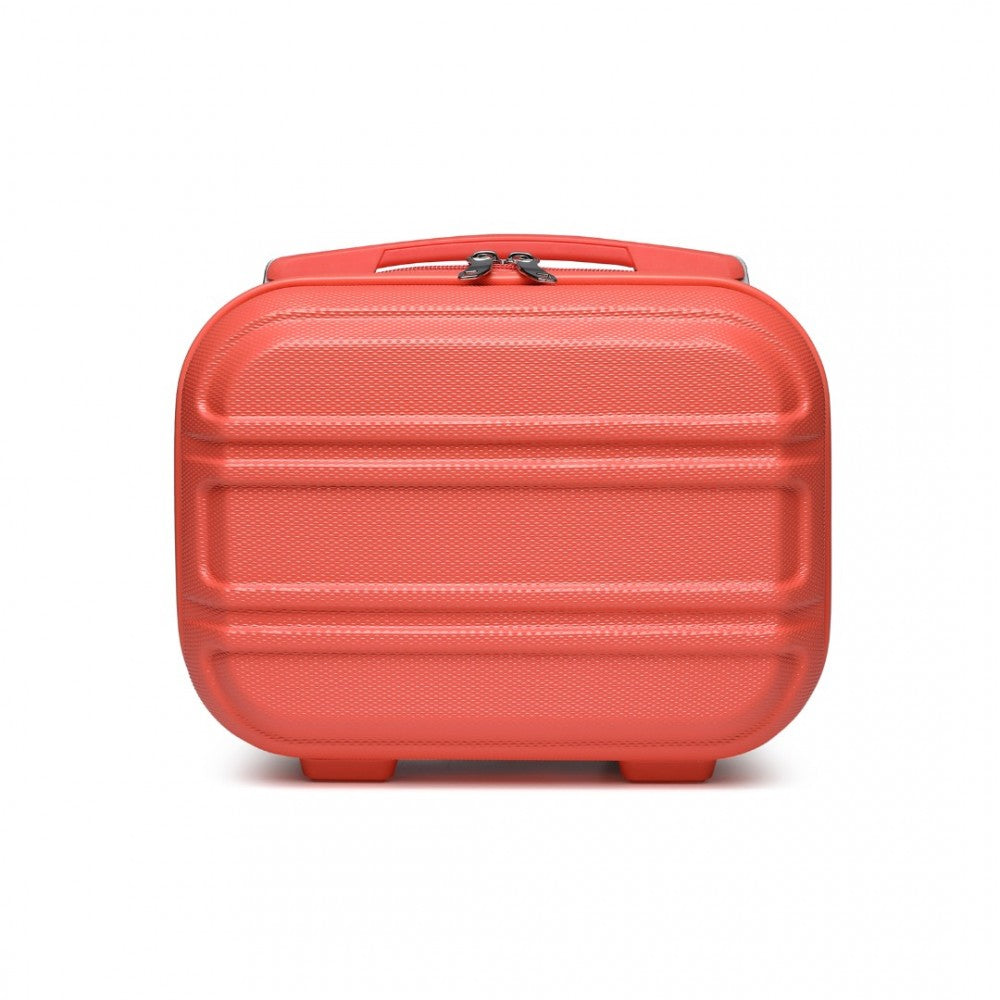 Lightweight ABS Hard Shell Vanity Case – 12-Inch – Coral