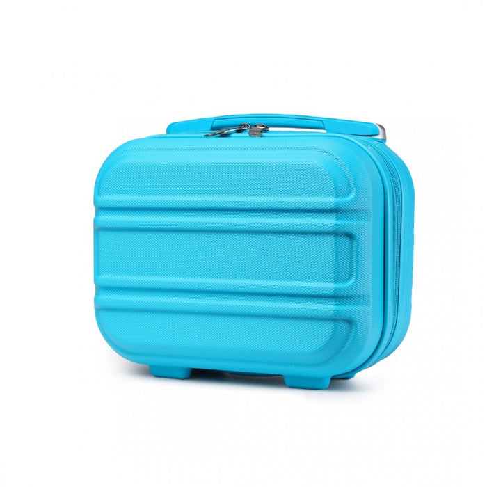 Lightweight ABS Hard Shell Vanity Case – 12-Inch – Blue