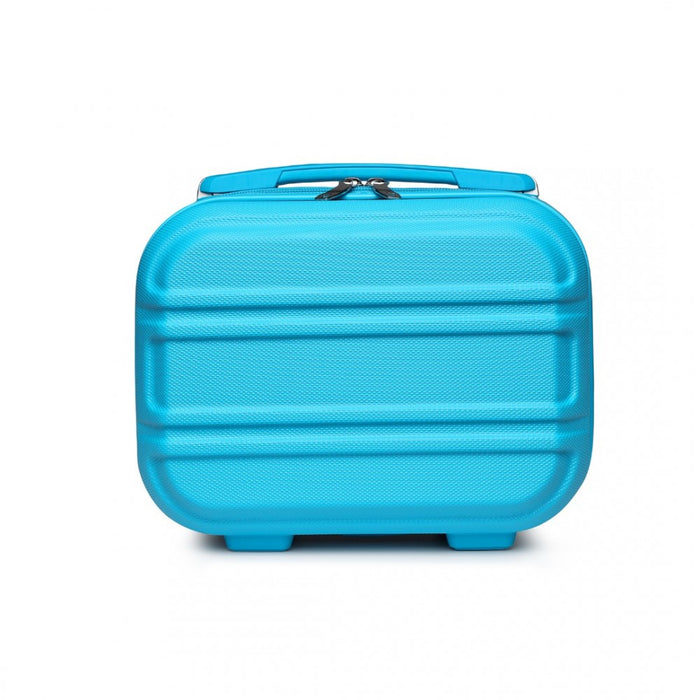 Lightweight ABS Hard Shell Vanity Case – 12-Inch – Blue