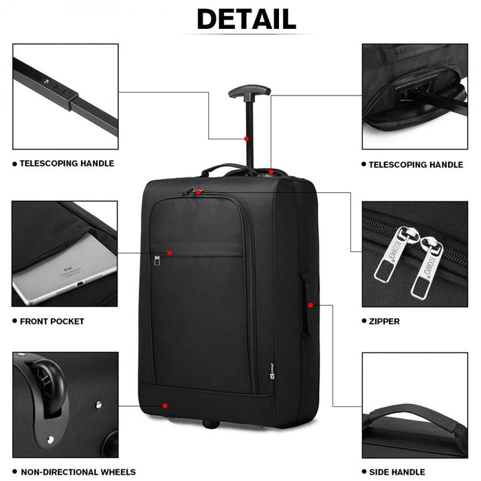 Soft Shell Cabin Hand Luggage – Black