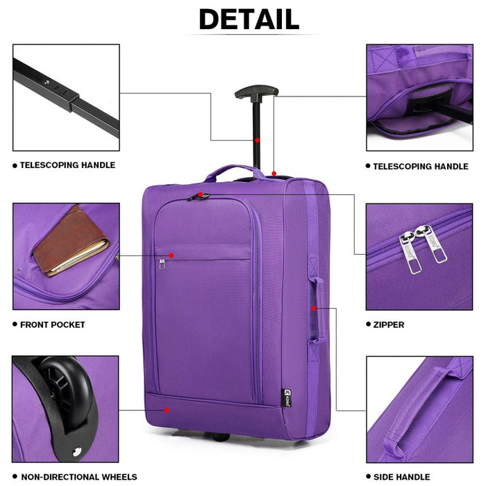 Soft Shell Cabin Hand Luggage – Purple