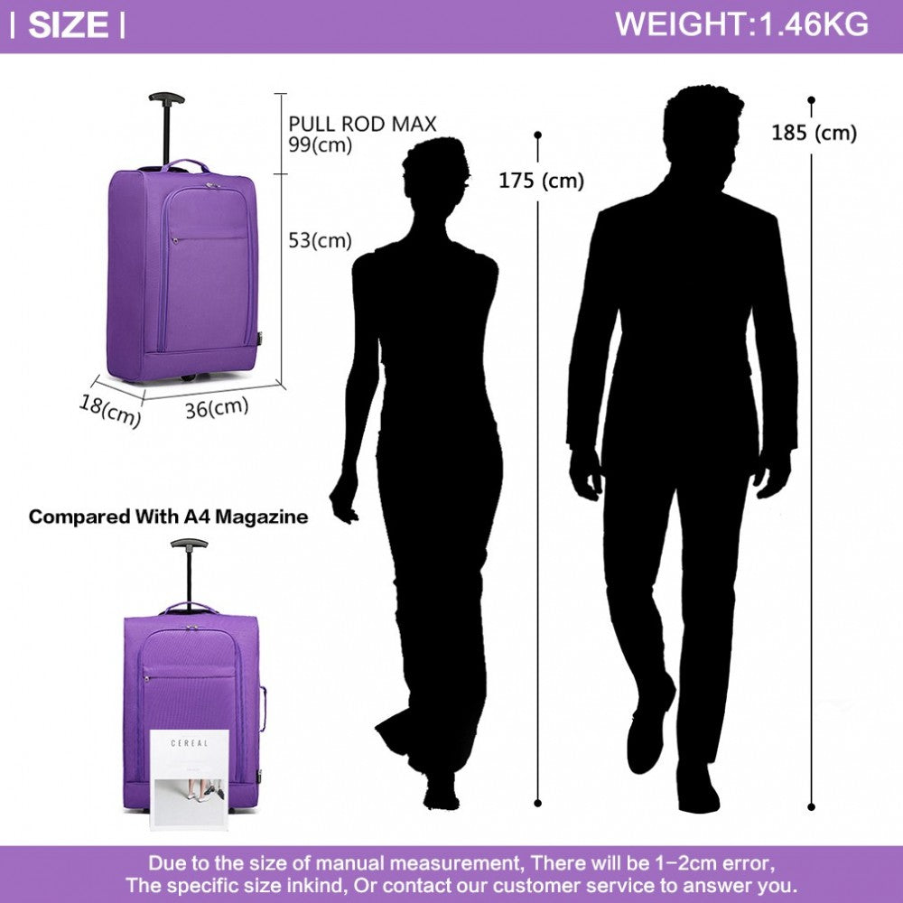 Soft Shell Cabin Hand Luggage – Purple