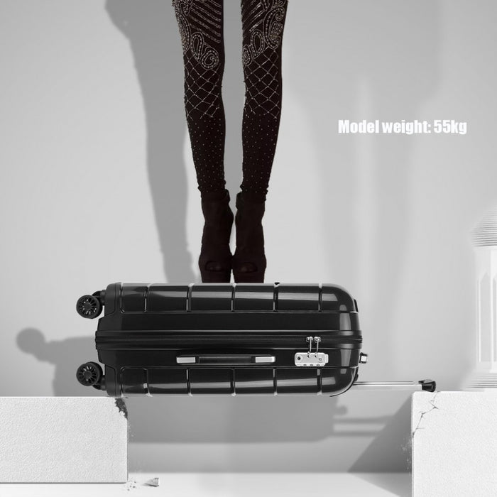 PP Hard Shell Suitcase – 24-Inch – Black