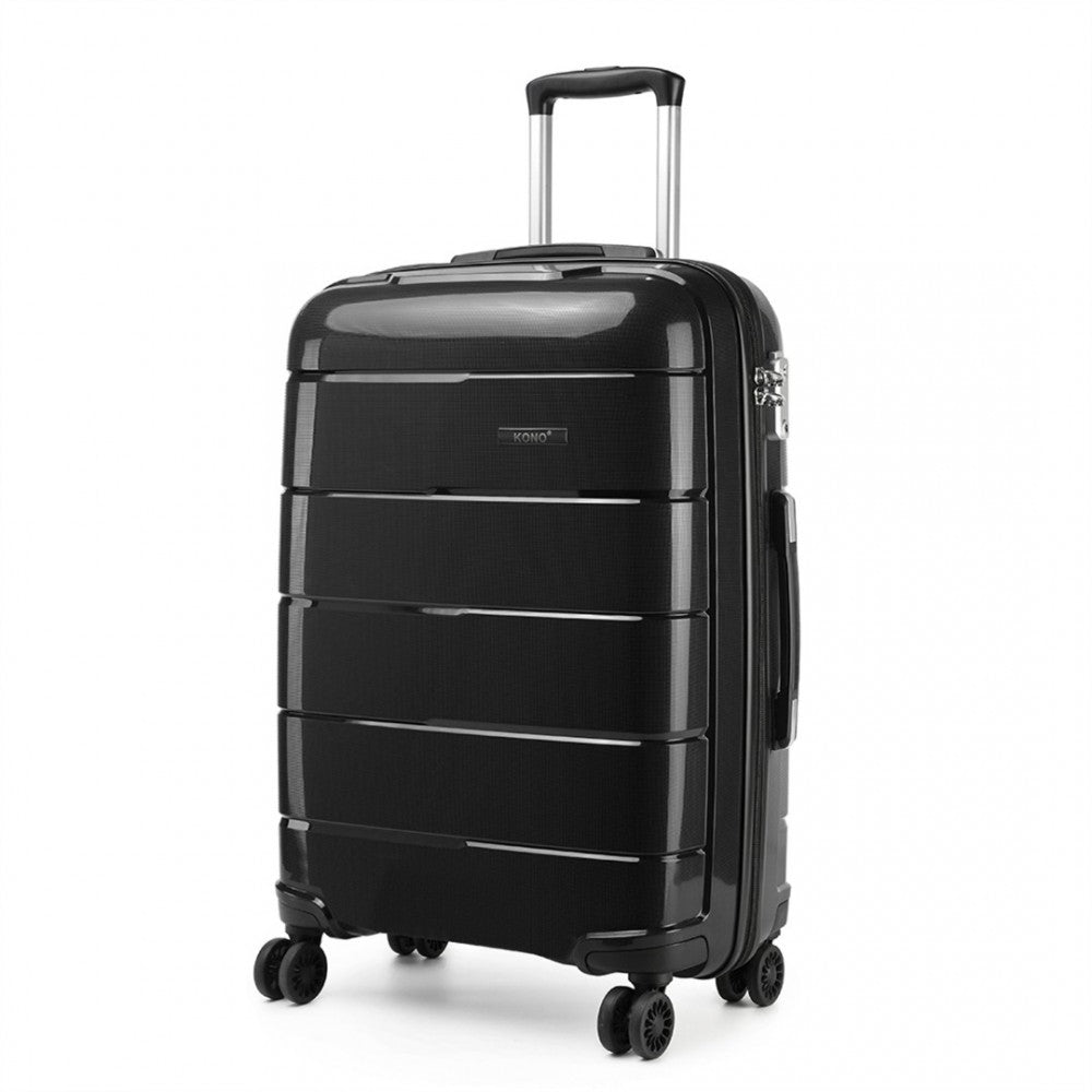 PP Hard Shell Suitcase – 24-Inch – Black